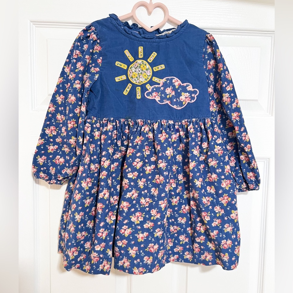 Mini Boden Cord Appliqué Dress